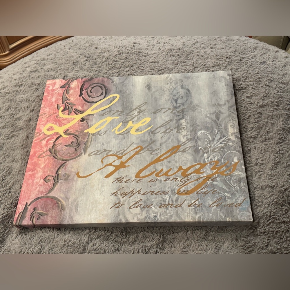 15 x 19 Canvas Print wall hanging Love Always